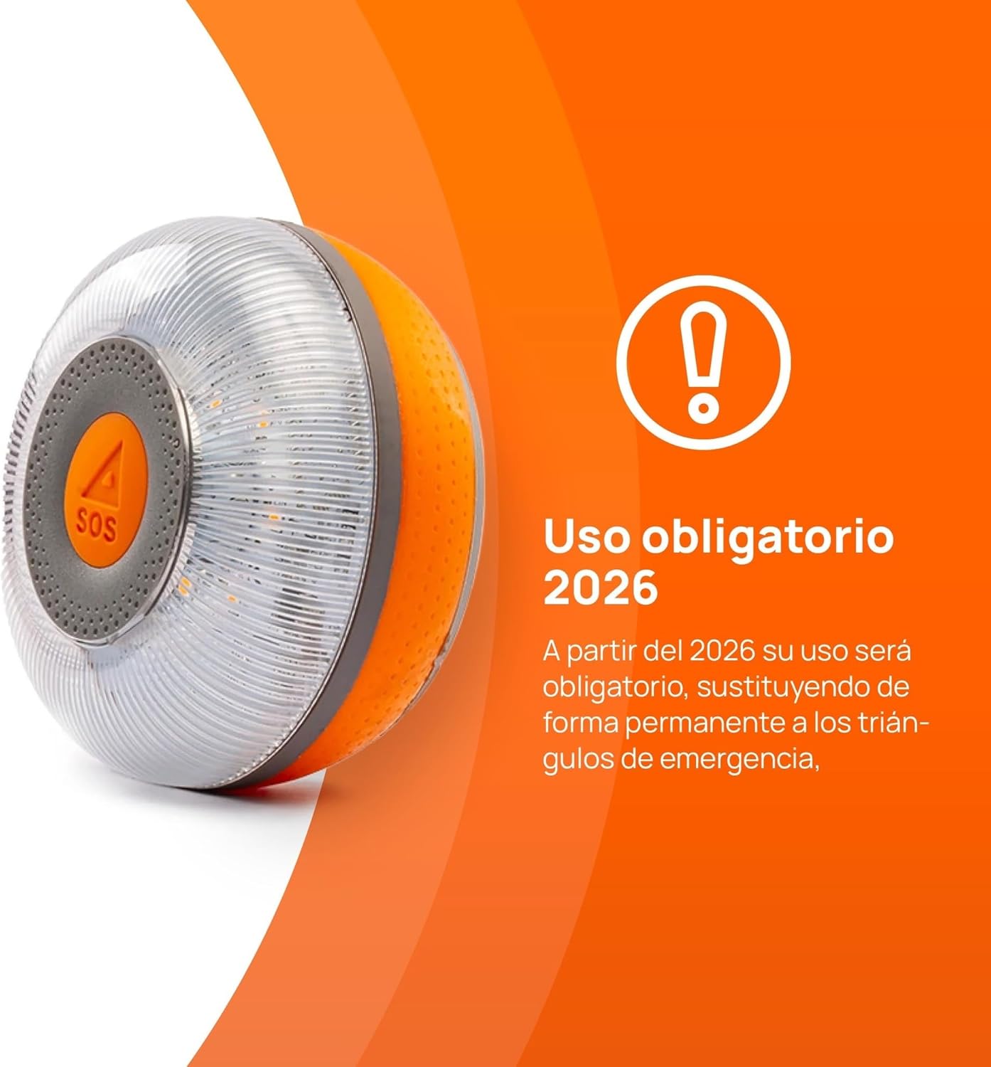 Luz de Emergencia V-16 Conectada DGT 3.0 FLASH LED (FLASHLEDSOS) - Geolocalización Incluida