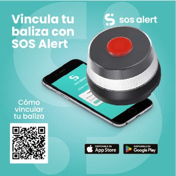 Baliza Luz de Emergencia V-16 Conectada DGT 3.0 - SOS Flash - EVO - Geolocalización Incluida