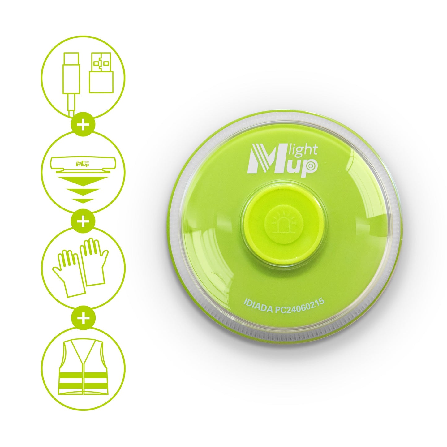 Baliza V16 LIGHTMUP PLUS x4 homologada DGT 3.0 con cable y geolocalización IoT.Con accesorios de emergencia.Obligatoria en 2026. Datos Telefónica Tech