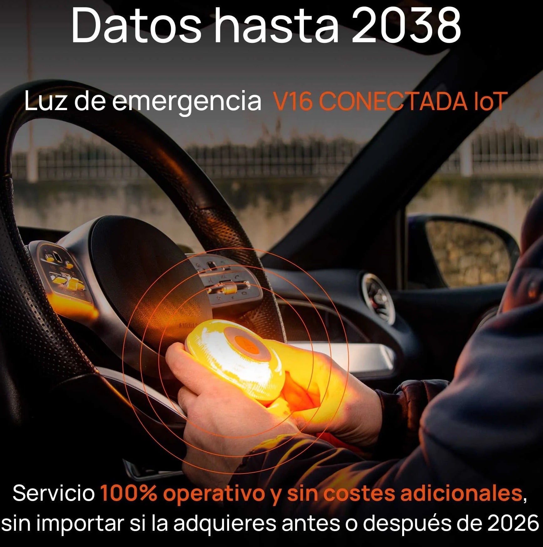 Luz de Emergencia V-16 Conectada DGT 3.0 FLASH LED (PACK 3 UNIDADES) Geolocalización incluida
