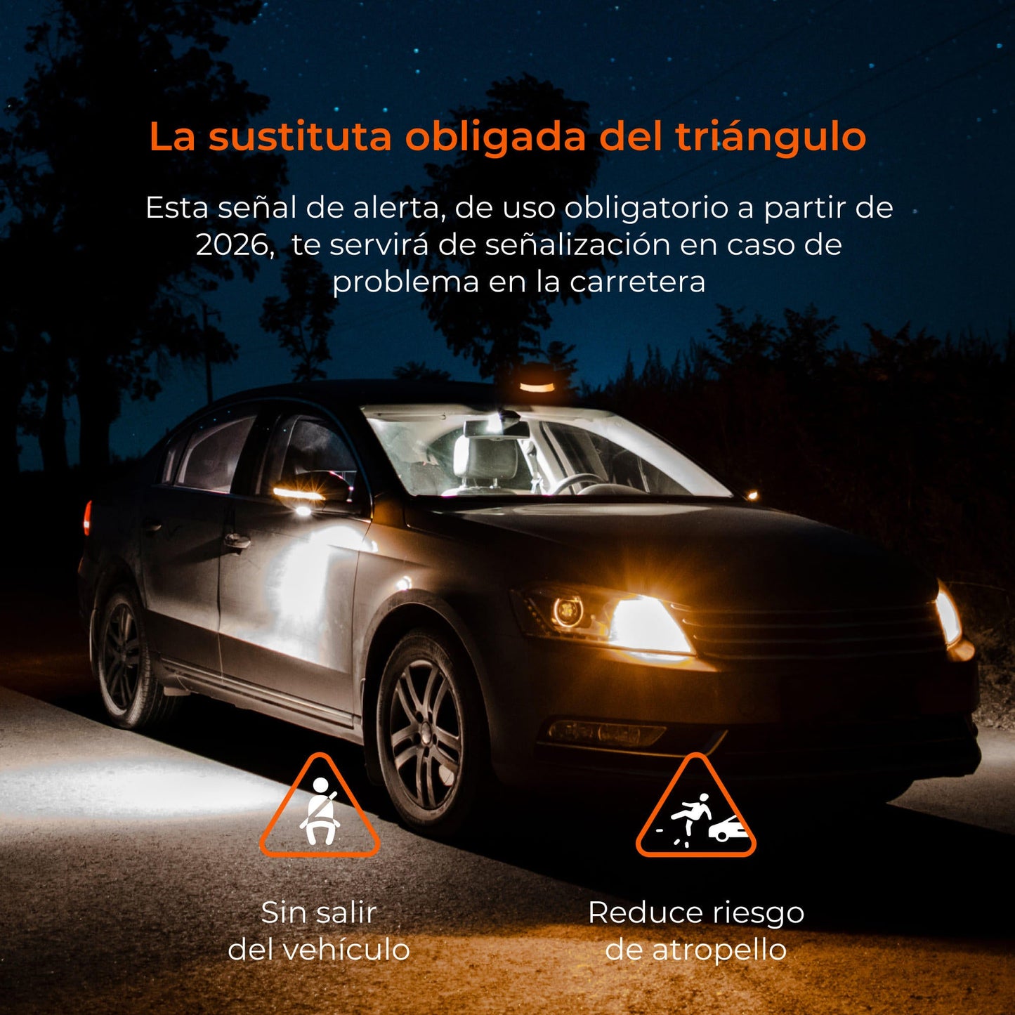 Baliza V16 homologada DGT geolocalizada KSIX Safety Light IoT