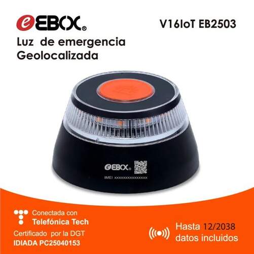 Baliza Ebox V16 Conectada y Certificada DGT