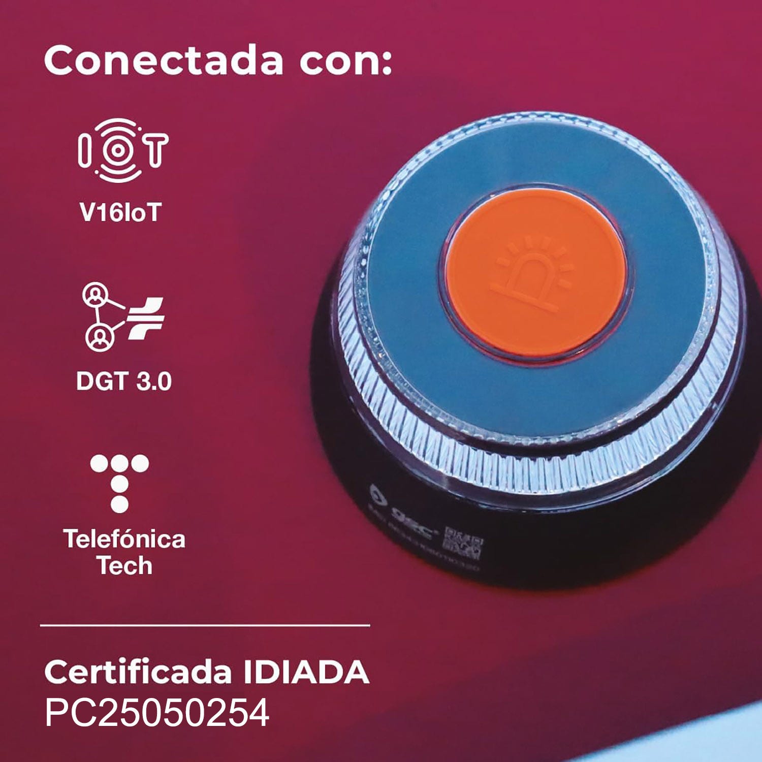 LEDBOX Pack 4x Baliza señalización de emergencia V16 con geolocalización 3.0 y Homologada DGT - IDIADA PC25050254