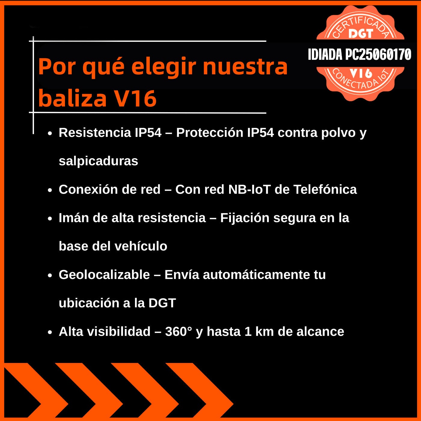 Baliza V16 Homologada DGT con Geolocalización, Cumple Normativa 2026- 2 unidades