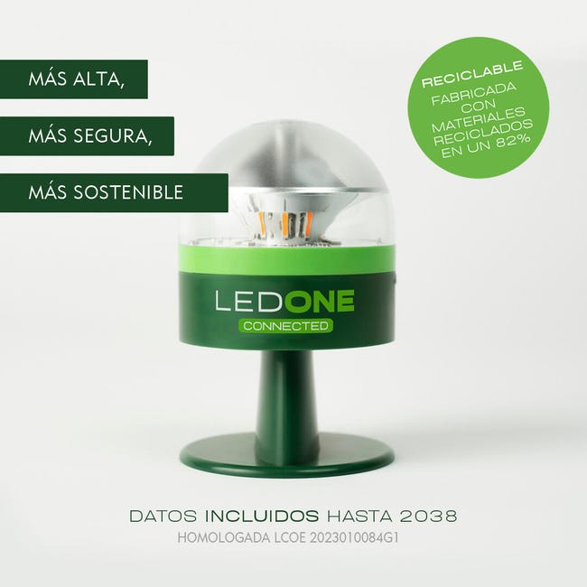 Pack 2 Balizas V16 homologada DGT geolocalizada LEDONE Connected