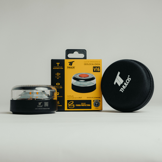 Luz de Emergencia V-16 Conectada DGT 3.0 THULOS TH-V16-2 - Geolocalización Incluida